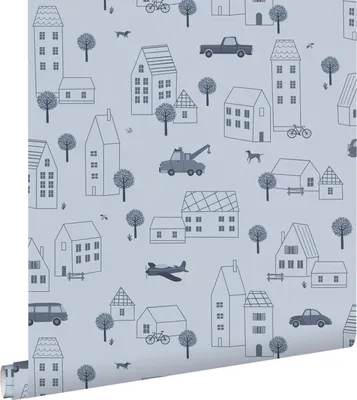Produktbild von ESTAhome Tapete Fahrzeuge Blau 50 x 900 cm