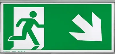 Produktbild von GLASGOW Wegweiser Fluchtweg, 15,2 x 30, 2 cm