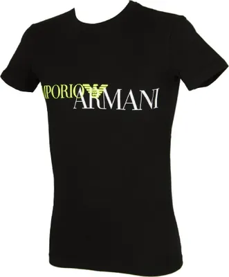 Produktbild von T-Shirt mit Rundhals Kurzarm Männer Herren EMPORIO ARMANI Artikel 111035 9P516, S, Cotone 95%,Elasthan 5%