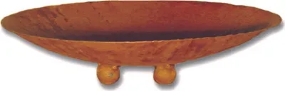 Produktbild von Edelrost Schale rund, 50 cm mit 4 Kugeln