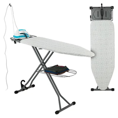 Immagine prodotto di Asse da stiro 115x39 cm con altezza regolabile e spazio contenitivo