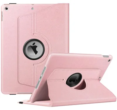 Produktbild von Fintie Hülle für iPad 10.2 Zoll 9.Generation / 8. Gen / 7. Gen (Modell 2021/2020/2019) mit Pencil Halter - 360 Grad Rotierend Stand Schutzhülle Cover mit Auto Schlaf/Wach Funktion, Mandelblüten – rose