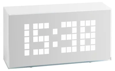Produktbild von TFA - Digitaler Wecker mit Leuchtziffern TIME BLOCK 60.2012 - weiß