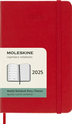 Zdjęcie produktu dla Moleskine DHF212WN2Y25, Monochromatyczny, Czerwony, Matowy, 70 g/m², Papier w linię, Twarda okładka