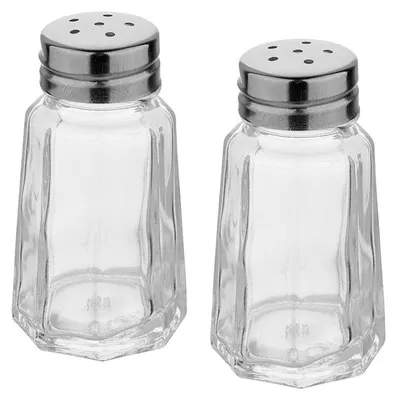 Produktbild von Retro-Gewürzdosen aus Glas, 2er-Set, je 60 ml