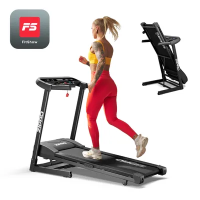Produktbild von Skladací bežecký pás Zipro Pulse na domáci tréning, do 130 kg, nastaviteľná rýchlosť do 12 km/h, 12+3 programy, 15 úrovní sklonu, LCD displej