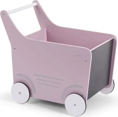 Produktbild von CHILDHOME Holz-Spielzeugwagen Rosa WODSTRW