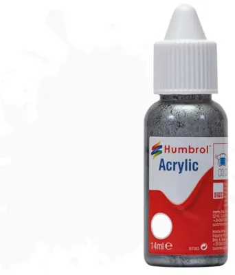 Immagine prodotto di Vernice acrilica Humbrol DB0130 - N. 130 Bianco - Satinato - 14 ml