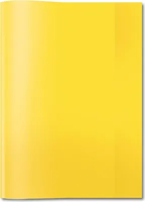 Image de HERMA protège-cahier PP A5 transparent-jaune lavable et robuste
