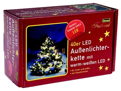 Produktbild von Idena Lichterkette m dunkelgrün
