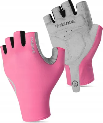 Produktbild von Inbike IH23 Fahrradhandschuhe Pink Gepolstert Atmungsaktiv