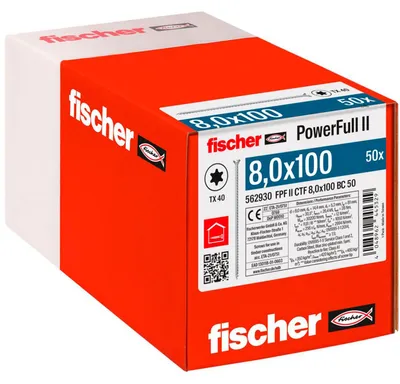 Immagine prodotto di fischer PowerFull II 8,0x100 SK TX VG blvz 50 50 pz