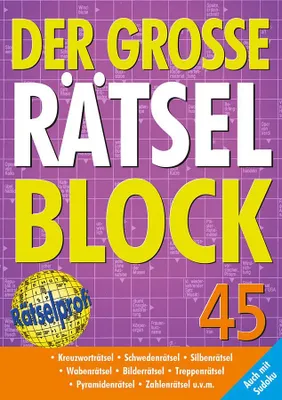 Produktbild von Der große Rätselblock 45