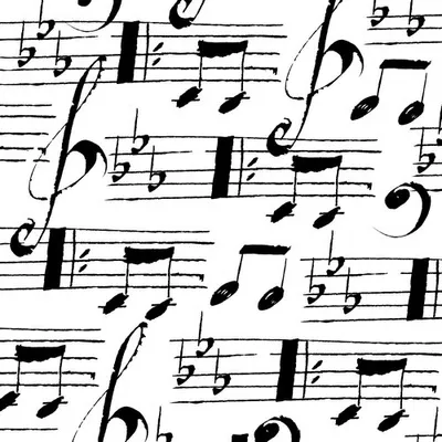 Produktbild von 20 Servietten Musique - Notenzeilen 33x33cm