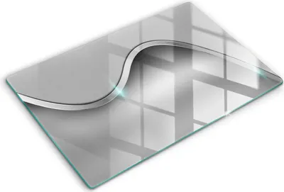 Produktbild von Abdeckung Glas - Küchenabdeckung - 80x52 cm - Abdeckplatte -Metallabstraktion