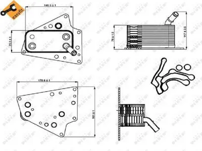 Image de Refroidisseur D'huile Opel Astra 1.9Cdti 04-