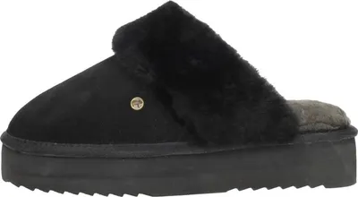 Image de Warmbat Flurry Plateau  Pantoffels Open - Zwart - Maat 40