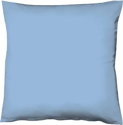 Produktbild von Fleuresse Mako-Satin-Kissenbezug uni colours mittelblau 6031