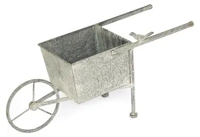 Zdjęcie produktu dla Metalowa doniczka w kolorze szarym.