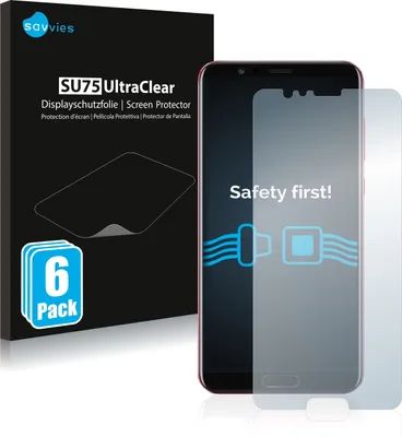 Produktbild von 6x Für Honor View 10 Schutzfolie Savvies Displayschutz Display Schutz Folie Klar Transparent
