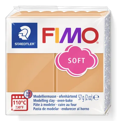 Produktbild von STAEDTLER FIMO soft 8020 ofenhärtende Modelliermasse Einzelprodukt, 57g, papaya sorbet