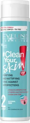 Produktbild von Eveline Cosmetics - Gesichtswasser - Clean Your Skin reinigendes und mattierendes Gesichtswasser