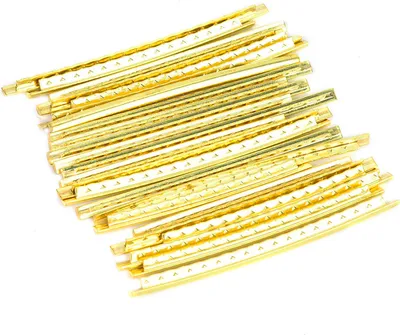 Obrázok produktu pre 24 kusov/sada drôtov pre elektrickú gitaru, drôty pre gitarový pražec z mosadze, šírka 2,7 mm