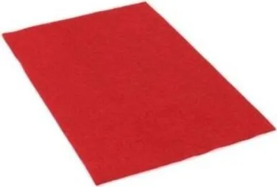 Obrázek produktu pro Dekorační plsť červená 20x30cm 10ks