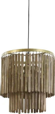 Produktbild von Light & Living - Hängeleuchte Gularo - Braun - Ø45cm Hängelampe - Esstischlampe - Wohnzimmerlampe - Schlafzimmerlampe - Wohnzimmer