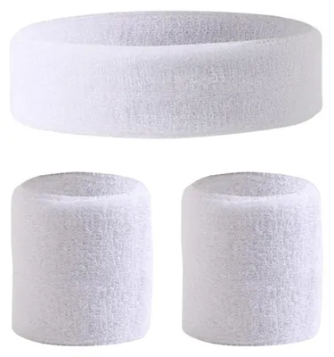 Productafbeelding van Set van 3 Sportaccessoires: Sportstirnband en Armbanden
