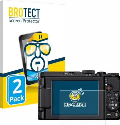 Produktbild von 2x Für Nikon Coolpix S9900 Schutzfolie BROTECT Displayschutz Display Schutz Folie Klar Transparent