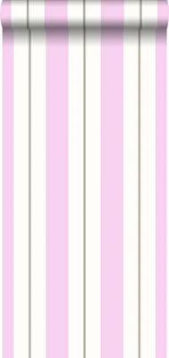 Immagine prodotto di ESTAhome Carta da parati a righe rosa e marrone - 136412 - 53 cm x 10,05 m