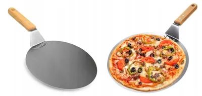 Produktbild von Rossner Pizzaschieber Stahl mit Griff - Perfekt für Pizza