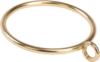 Produktbild von Set mit 24 Metall-Gardinenringen mit Ösen für Gardinenstangen – Innendurchmesser: 25 mm – Silber
