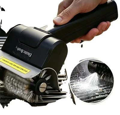 Productafbeelding van Grillreiniger, oplaadbaar, met roterende borstelkop, rolborstel 2glow