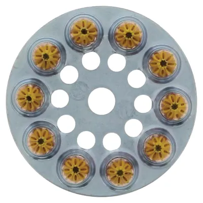 Image de Boîte de 10 disques à 10 charges à poudre 6.3/10 moyenne Jaune SPIT - 031700