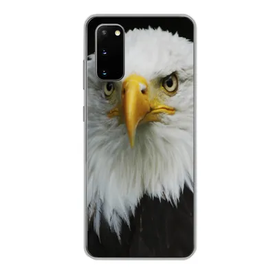 Produktbild von MuchoWow® Handyhülle Schutzhülle Hülle für Samsung Galaxy S20 Adler - Schwarz - Weiß Silikon Softcase Handy Hülle - Bild