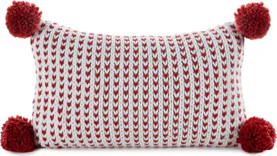 Image de eurofirany Housse de coussin Taie d'oreiller 30x50 cm blanc rouge Noël