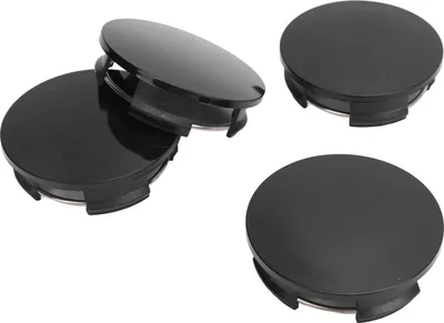Obrázek produktu pro 4ks středové krytky kol z plastu pro univerzální karbonová vlákna -krytka s kovovými svorkami o vnějším průměru 57 mm