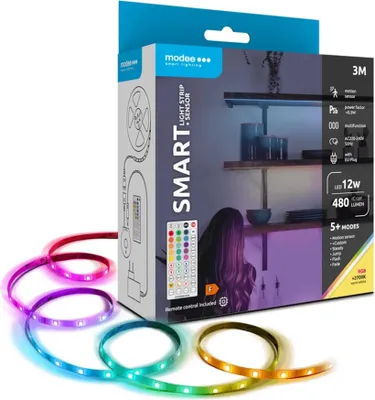 Obrázok produktu pre Modee LED pás 3m RGB + senzor 2700K + RGB