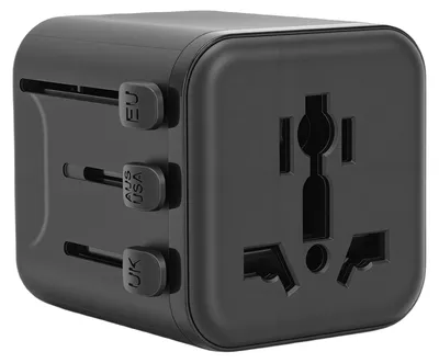 Image de Adaptateur universel compact, convertisseur de prise multiple international pour voyages et déplacements professionnels