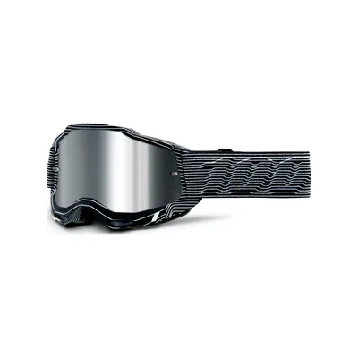 Produktbild von 100% SPEEDLAB Fahrradsonnenbrille - ACCURI 2 - Schwarz/Weiß/Silber