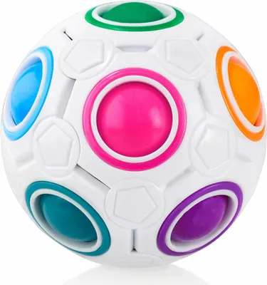 Produktbild von Regenbogenball, 11 Bälle, Geschicklichkeitsspiel, Fidget Spielzeug, für Kinder und Erwachsene