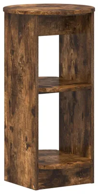 Image de Meuble d'appoint en chêne fumé 40 x 40 x 75 cm, aggloméré