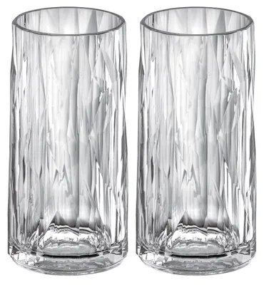 Imagen del producto de Juego de dos vasos para cócteles, modelo Club No. 8, de 300 ml, transparentes