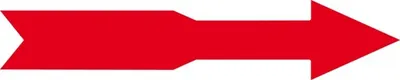 Produktbild von Dreifke® Aufkleber I Drehrichtungspfeil, RoHS konform, rot, Folie, selbstkleb...