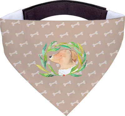 Produktbild von Mr. & Mrs. Panda Halstuch Hund Hund Blumen - Hundeglück - Geschenk, Sprüche, Hunde, Hundeliebe, Hundehalstuch, Für, Niedlich, Tuch