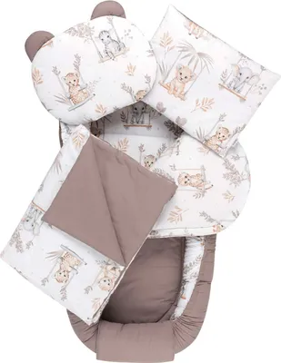 Produktbild von Happy Jungle 5-teiliges Set XXL Babynest