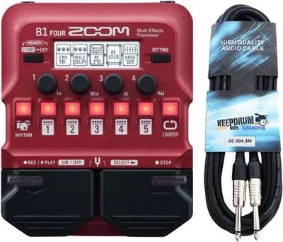 Immagine prodotto di Zoom B1 FOUR unità multieffetto per basso con cavo