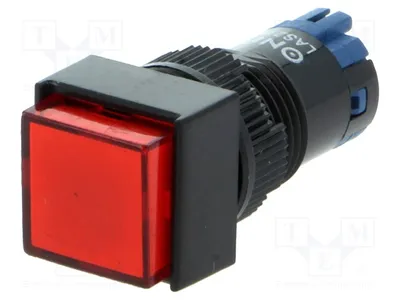 Imagen del producto de 1 x Interruptor de presión, posición: 2, 1A/24VDC, IP40, modelo LAS2F-11/R, interruptor de tipo ON-(ON), 0,5A/250VAC